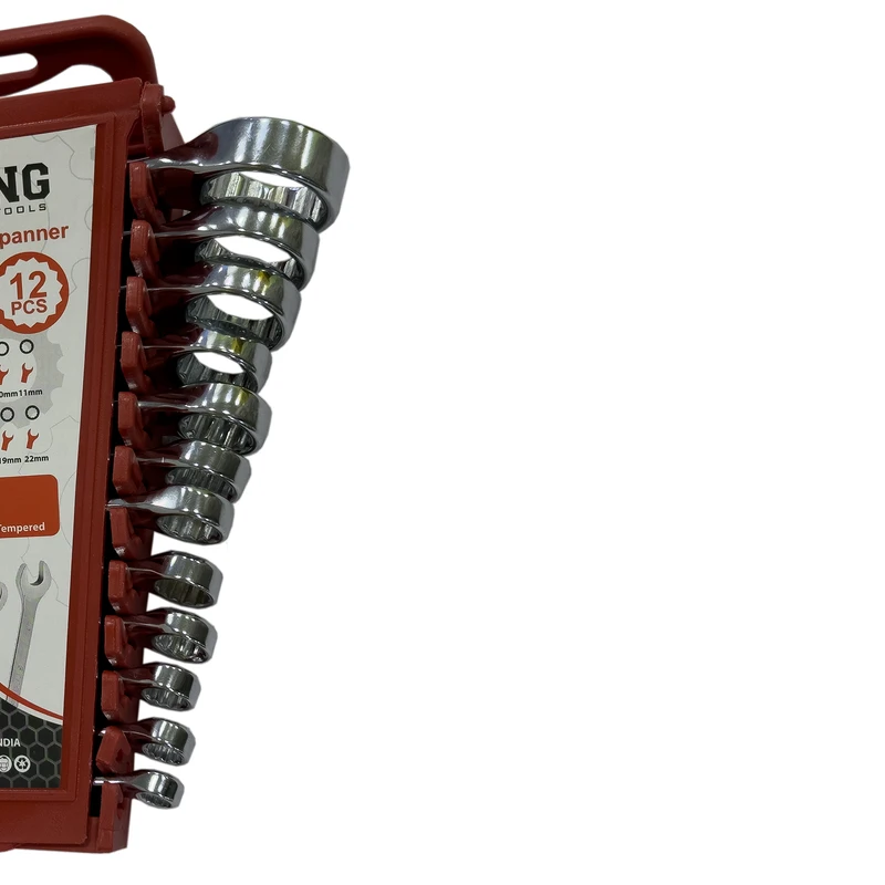 آچار یکسر تخت و یکسر رینگی استرانگ مدل SMT-STRONG-12PCS-22MM مجموعه 12عددی